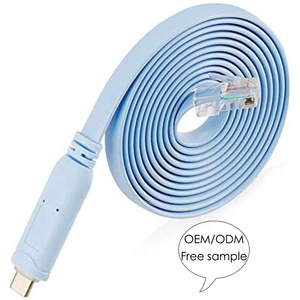 1.8M Ftdi Rs232 Usbc Usb-C Usb 3.0 tipo C a Gigabit Lan rete Ethernet Rj45 2.5Gbps adattatore Cabel per cavo Console Cisco - Product Image 2