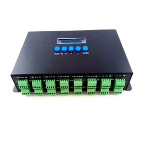 Controlador DMX artnet compatible con pantalla LCD de interfaz SPI de gran venta, controlador de luz de software de PC controlador de píxeles led
