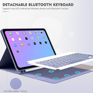 2022工厂智能软硅胶平板电脑外壳，带键盘，适用于iPad Pro 11英寸，配有铅笔架 - Product Image 2