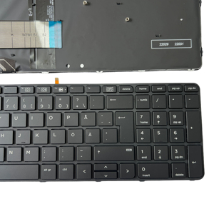 惠普PROBOOK 450 G4 455 G4 470 G4 650 G4键盘新品，框架瑞典/芬兰布局，背光笔记本电脑键盘swo/FIN - Product Image 2