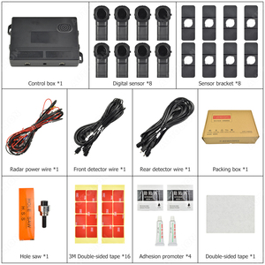 OE Dashboard Display Car <strong>Parking</strong> <strong>Sensor</strong> <strong>System</strong> <strong>with</strong> 8 Original Digital <strong>Sensors</strong> Suitable for Toyota Prado Camry RAV4 Nissan BLACK - Product Image 6