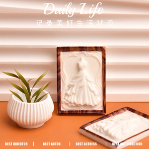 Thu nhỏ ảnh cưới khung nhựa flatback Cabochon cho Diy kem keo phụ kiện mini cảnh trang trí - Product Image 4