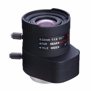 6-<strong>22</strong> <strong>mm</strong> Manual Zoom Varifocal Auto IRIS HD MegaPixels 2MP F1.6 IPC CCTV 1/2.7&quot; CS Mount Lens for IP Security <strong>Camera</strong> (SL-0622AMP) - Product Image 1