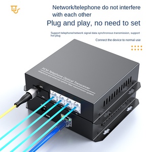 2-channel Fiber Optic Telephone Transceiver with SC Connector PCM Voice and RJ45 <strong>Network</strong> for IP Telephone System - Product Image 5