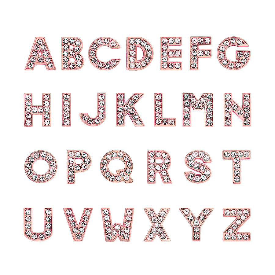 Rose gold diamond A-Z