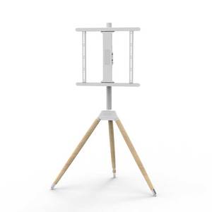 Art Easel Tripod Beech Iron Pipe ADC12 Angle Adjustable Floor Standing Portable Mobile <strong>TV</strong> <strong>Mount</strong> for 32&quot;-<strong>75</strong>&quot; LED LCD Screen - Product Image 5