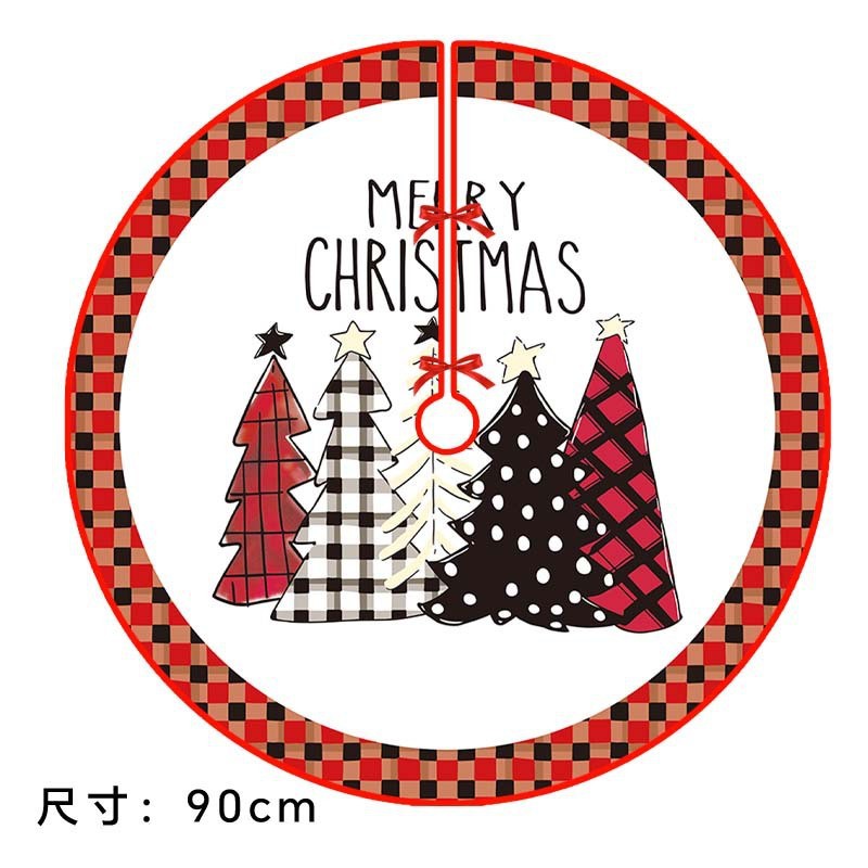 Blanc 4 sapins de Noël