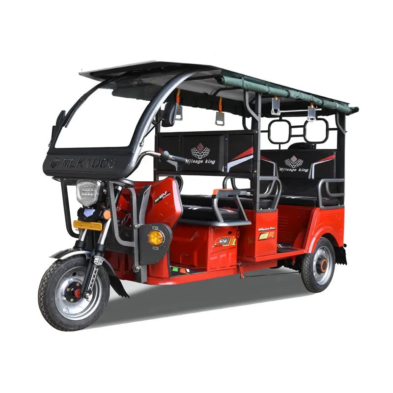 Adulto Passager elettrico Tuk Tuk E risciò triciclo elettrico nuovo Design tre ruote per passeggero