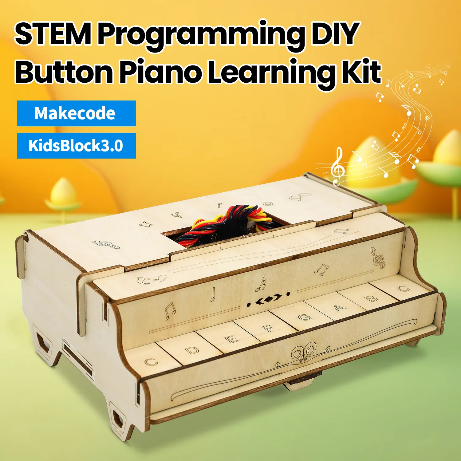 Keyestudio Modules électroniques tige programmation bricolage bouton Piano Kit d'apprentissage tige jouets Kits éducatifs pour les enfants