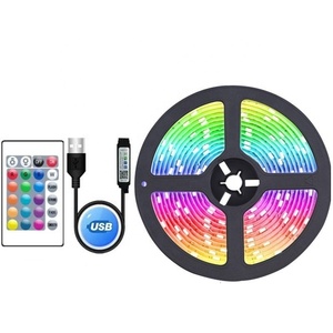1 mt/satz Bluetooth App Control USB 5V SMD5050 RGB LED Streifen Licht mit Fernbedienung für TV Hintergrund Flexible Band Lichter - Product Image 1