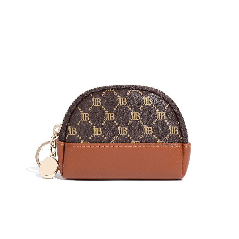 D740#Coffee printed brown