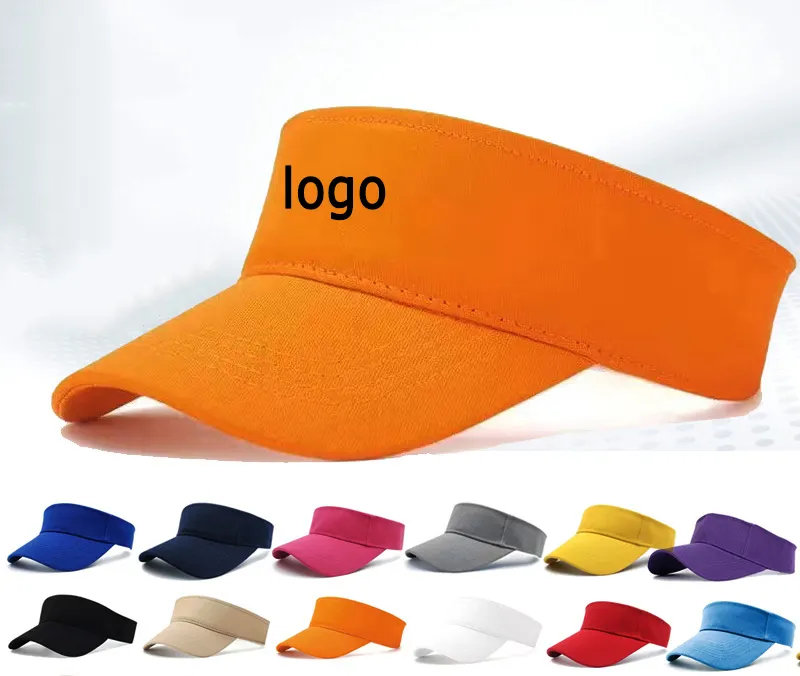 OEM personalizado 21 colores ajustable bordado Logo visera hombres y mujeres gorra de playa al por mayor deporte Golf sombrero