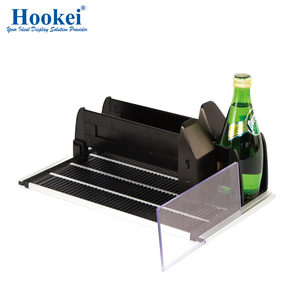 <strong>Automatic</strong> Drink Dispenser Spring <strong>Loaded</strong> Fridge Beverage <strong>Shelf</strong> Pusher Glide Width-adjustable Pusher Slide Rail With Roller <strong>Shelf</strong> - Product Image 5