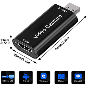 高清视频采集卡流媒体VHS板高清电视视频采集卡USB 2.0摄像机窗口安卓MacOS与PS4游戏DVD视频 - Product Image 5