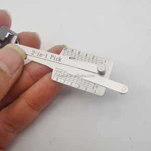 New Arrival Lishi Hu64 EXT 2in 1 Car Door <strong>Lock</strong> Pick Decoder Unlock Tool - Product Image 4