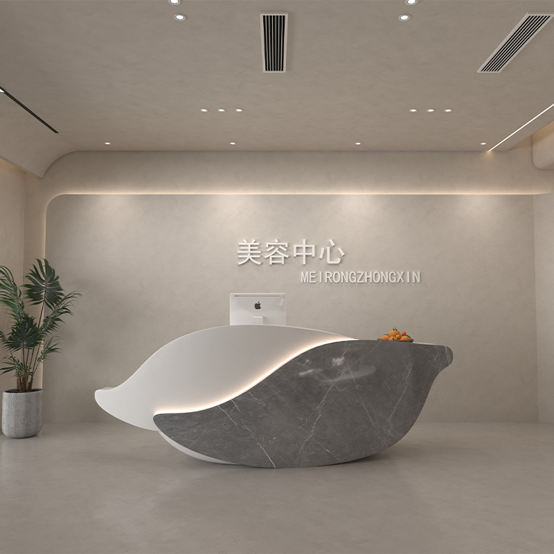 Peinture blanche + motif de marbre gris