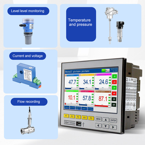 Dữ liệu logger công nghiệp không cần giấy tờ ghi Relay báo động Kết quả đầu ra thời gian thực đồng Hồ Nhiệt Độ ghi âm - Product Image 3
