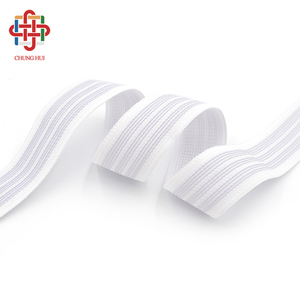 Factory 3.2cm Color Polyester Knit Anti Slip <strong>Elastic</strong> Tape Spandex <strong>Elastic</strong> Band for Pants Waistband Ski Suit