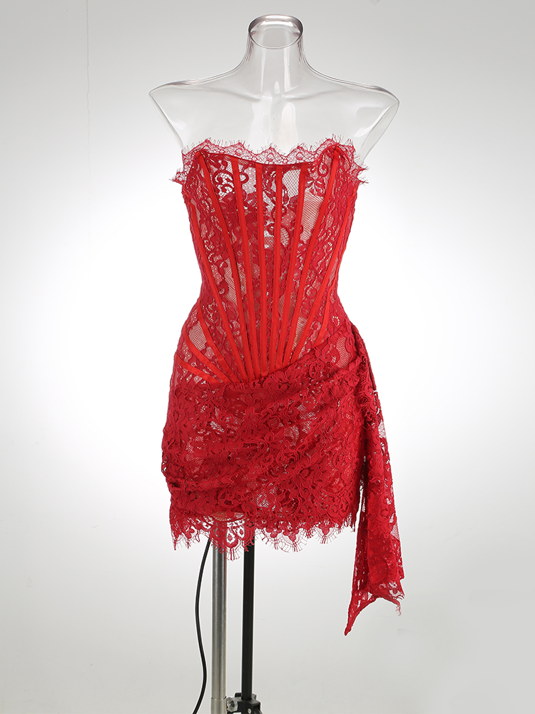 Red with fishbone