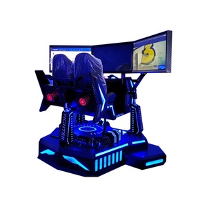 F1 máquina de juego de conducción cabina para la venta 3 tres pantallas 6 DOF seis ejes VR carreras coche Simulador de entrenamiento - Product Image 5