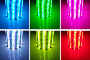 Rgb 5M ไฟ Led Strip Ip65กันน้ำ5050 Smd เปลี่ยนสีด้วยหม้อแปลงควบคุมระยะไกลและปลั๊ก - Product Image 5