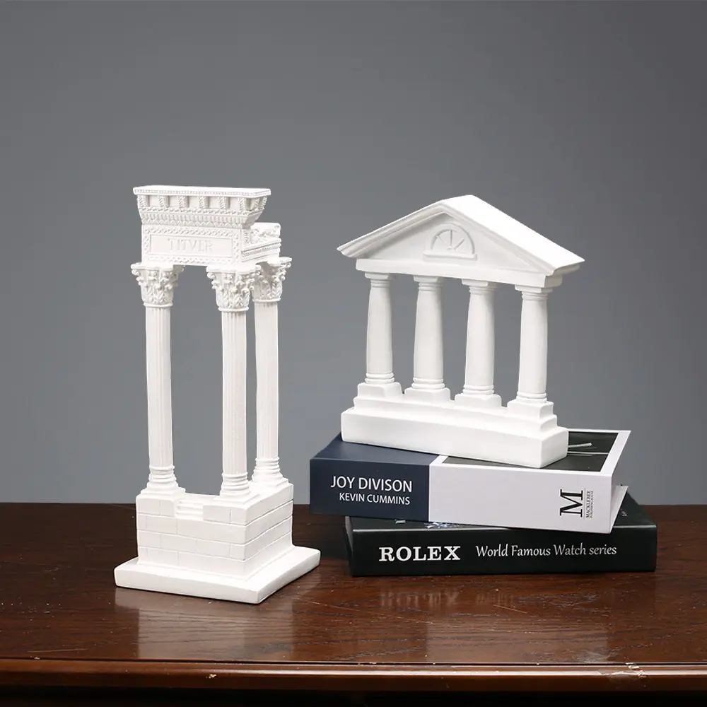 Hy Lạp nhựa kiến trúc mô hình Prop hiển thị hiện đại sáng tạo thủ công nhựa bức tượng bàn trang trí nhà nhựa điêu khắc trang trí