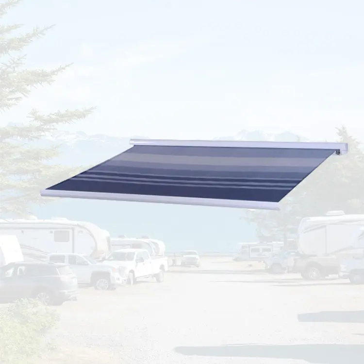 Pièces pour camping-car auvent RV résistant à l'eau et au vent caravane AUTO auvent électrique en PVC gris ou noir