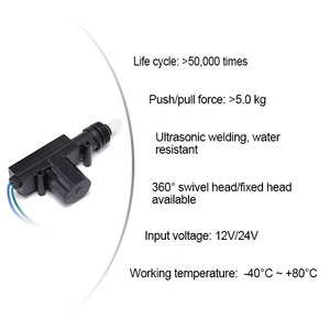 Promata güç kapı merkezi kilitleme sistemi, evrensel 12V/24V DC araba eski yer değiştirme parçaları ile 50,000 kez döngüsü 5 kgf - Product Image 5