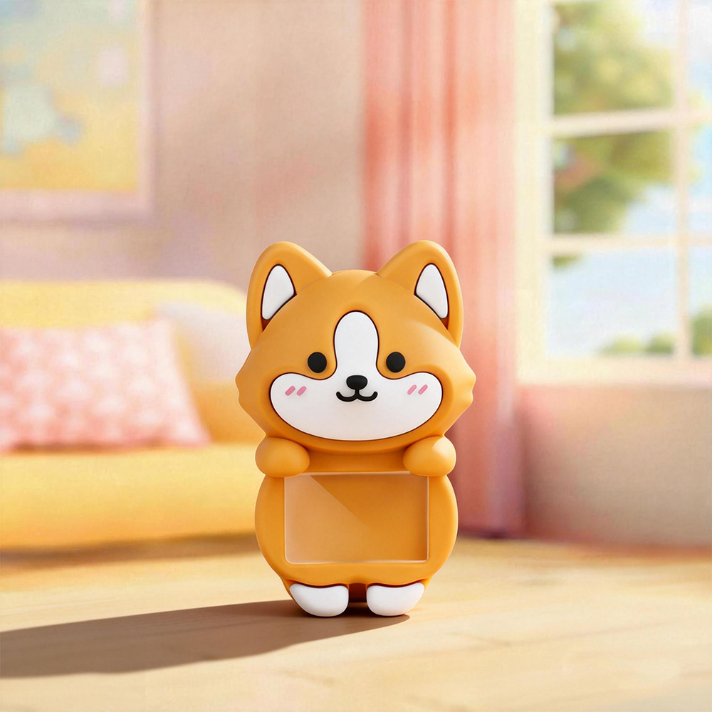 Mini figuras decorativas de Corgi naranja
