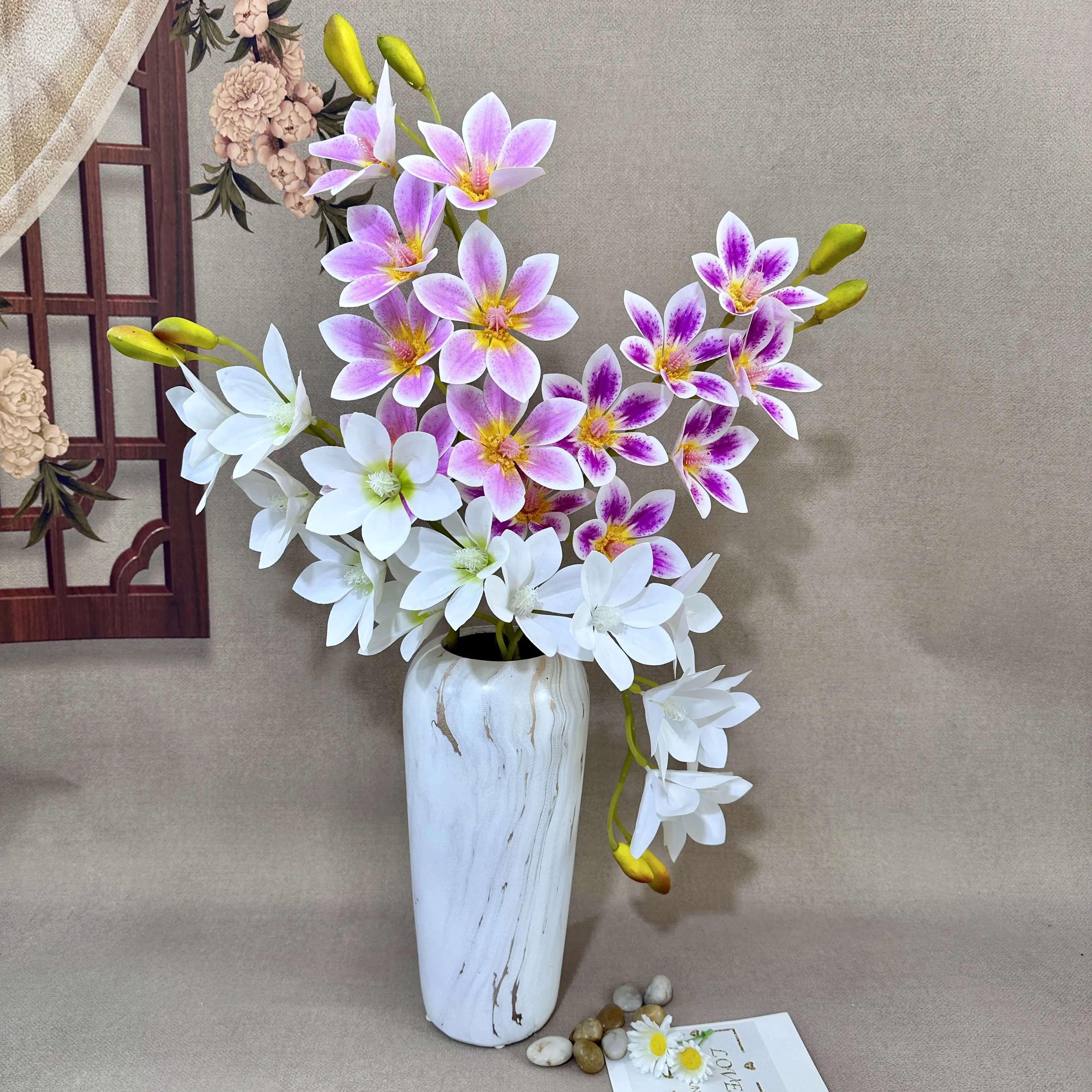 Yulan magnolia fiori artificiali Multicolor di alta qualità fabbrica moderna diretta all'ingrosso festa di nozze giardino decorazione per la casa