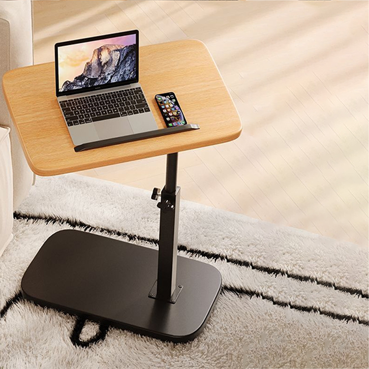 Modèle à bascule et relevable couleur bois naturel + Étagère noire