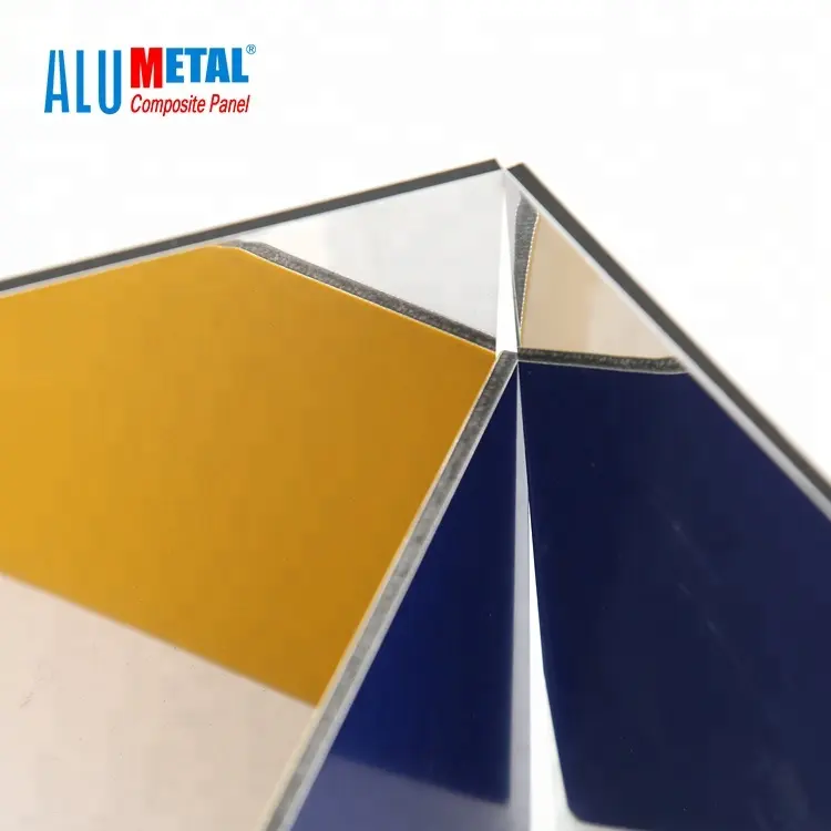 4 millimetri di alluminio placca a specchio dibond bordo composito di alluminio acm chapa materiale