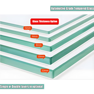 Dimensioni personalizzate divisorio in vetro moderno per ufficio con struttura in alluminio per installazione rapida per divisioni ufficio - Product Image 6