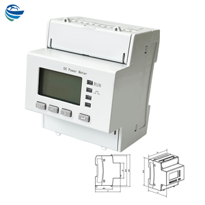 0-1000VDC電圧入力RS485 Modbus RTU Din Rail DCパワーメーターEV充電器ダブルチャンネルLoT多機能パワーメーター - Product Image 1