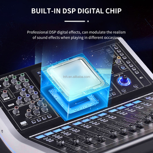 MDX22 22 kanal güç dijital mikser 4 profesyonel DSP FX dijital mikser ile USB Bluetooth 48V Phantom 8 AXU 4 MTRX 4 PEQ - Product Image 2