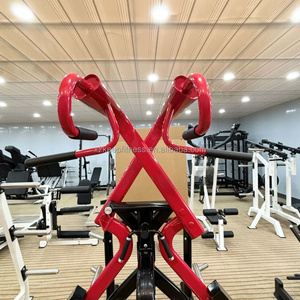 Profesyonel en iyi çok fonksiyonlu spor ekipmanları tam Set ürün Lat Pulldown makinesi plaka yüklü makineleri spor salonu için - Product Image 3
