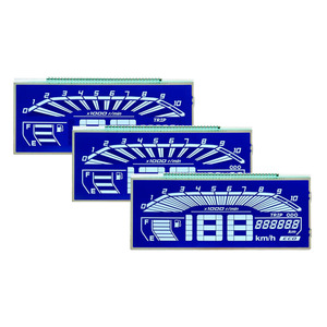 Benutzer definierte Segment LCD-Anzeige Günstiger Preis HTN negativ 4,5 V Segment zeigt Bildschirm LCD 7 Monochrom Segment LCD-Anzeige - Product Image 1