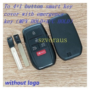 Szvoremergency yüksek kalite Toyota 4 + 1 düğme akıllı anahtar acil anahtar ile kapak (<span class=keywords><strong>MPV</strong></span> + A/C tutun)