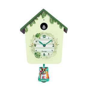 Tùy chỉnh chim ca hát chim cúc cu đồng hồ hiện đại được thiết kế nhựa đồng hồ treo tường Chim âm thanh báo động đồng hồ treo tường hộ gia đình trang trí - Product Image 3