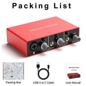 Factory Price Customizable Interface Audio Studio Xlr Pro 2in2out Irig2 Sound Card Studio Recording Mixer Usb Audio Interface - Product Image 6