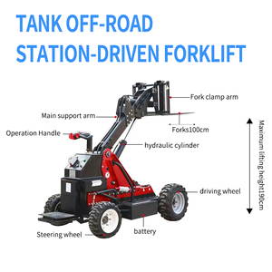 Multi Functional Electric Walking Forklift tank Handling Truck Hydraulic Loading and <strong>Unloading</strong> Truck Warehouse <strong>Stacking</strong> Truck - Product Image 4