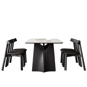 Hiện Đại Đơn Giản Thiết Kế Retro Matte Hình Chữ Nhật Có Thể Gập Lại 2 Chỗ Ngồi Bàn Ăn Rắn Tre Gỗ Màu Trắng Tinh Khiết Rock Tấm Nhỏ - Product Image 6