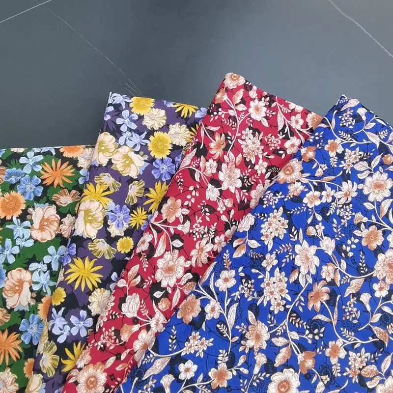 Vải Cotton In Hoa Cúc Nhỏ Họa Tiết Hoa Đồng Quê Cổ Điển Cho Trẻ Em Quần Áo Trẻ Em