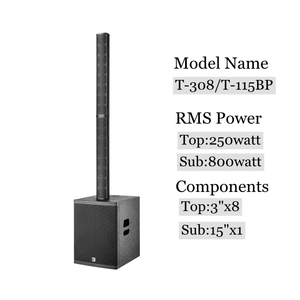 Sistema de columna activa completa T115BP, altavoz de estudio de sonido PEAK de 1300W RMS 5200W para escenarios, teatros, discotecas, eventos - Product Image 2