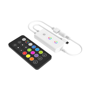 Mini WiFi & IR RGB CV контроллер F3-D(WT)+ RC3 (Tuya) Беспроводное приложение Tuya 3CH * 1.5A 5-24VDC светодиодный контроллер для 5M RGB Led Stirp - Product Image 1