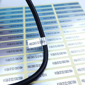 <strong>Customized</strong> High-temperature Resistant Matte/Bright Silver PET <strong>Label</strong> Sticker for Electronics Machinery Oil-proof Water-proof
