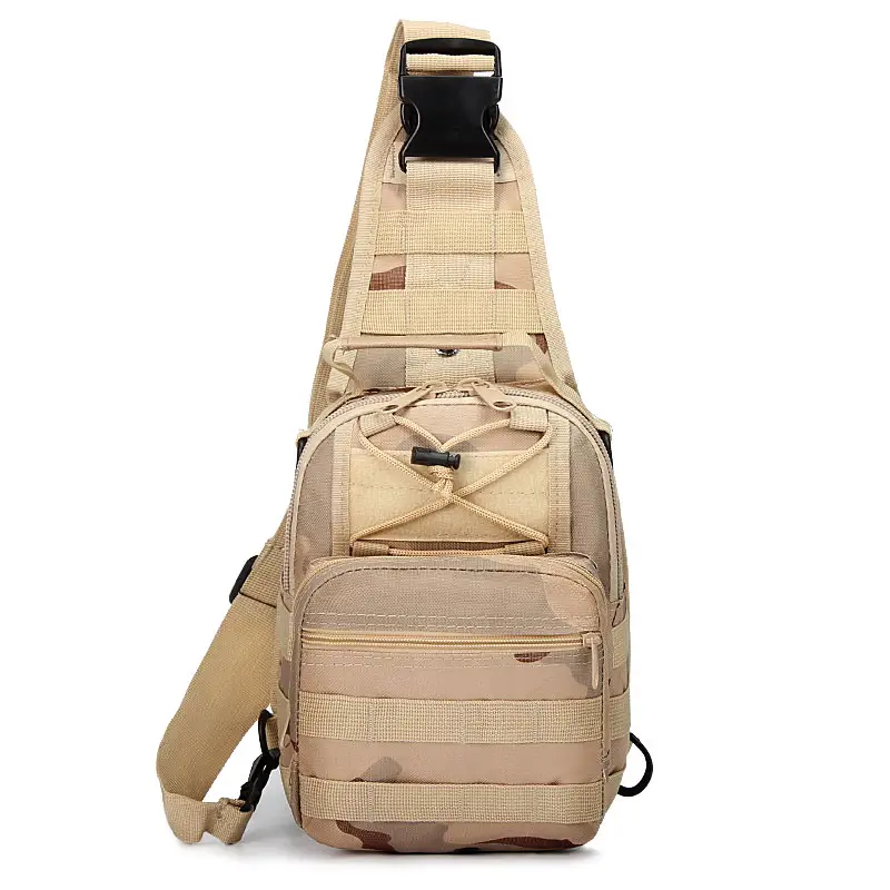 JSH motocicleta senderismo al aire libre al por mayor Crossbody Oxford Molle cintura táctica solo hombro paquete Sling Bag