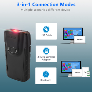 Netum E800 POS Terminal QR código de barras 1D 2D PDF417 matriz de datos Clip trasero Blue Tooth escáner de código de barras - Product Image 4