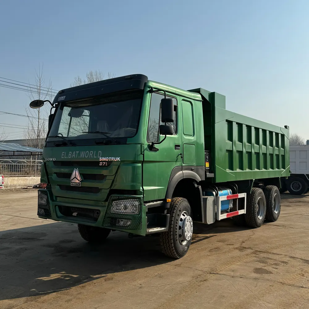 High quality price discount 6x4 howo Euro 2 371 HP used tipper truck dump truck for sale