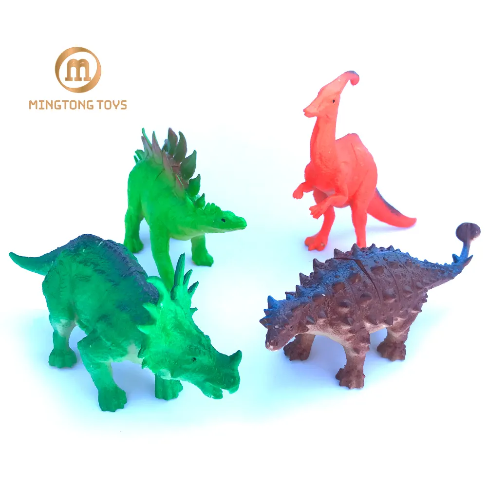 Dinosaurio de juguete de plástico personalizado para niños, juguete de plástico de alta calidad, colorido Parque Jurásico